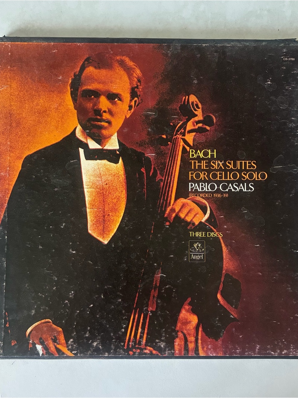 Pablo Casals - BACH The Six Suites For Cello Solo, 3 x LP Angel Records CB-3786